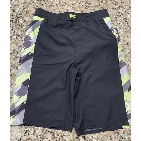 Xersion Swim Xersion New Boys Xl 82 Black Gray Green Activewear